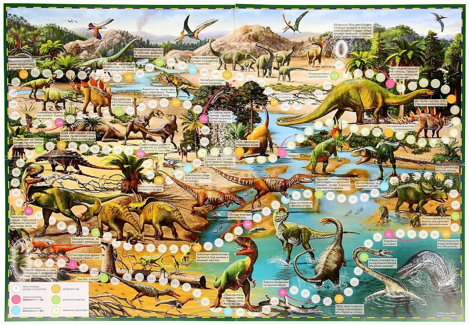 Настольная игра «Путешествие в мир динозавров»