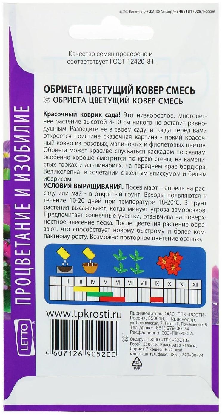 Семена цветов Обриета 