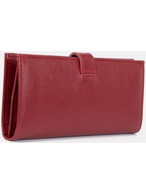 Кошелёк на кнопке, цвет красный