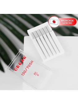 Иглы для бытовых швейных машин, универсальные, №60/8, 5 шт