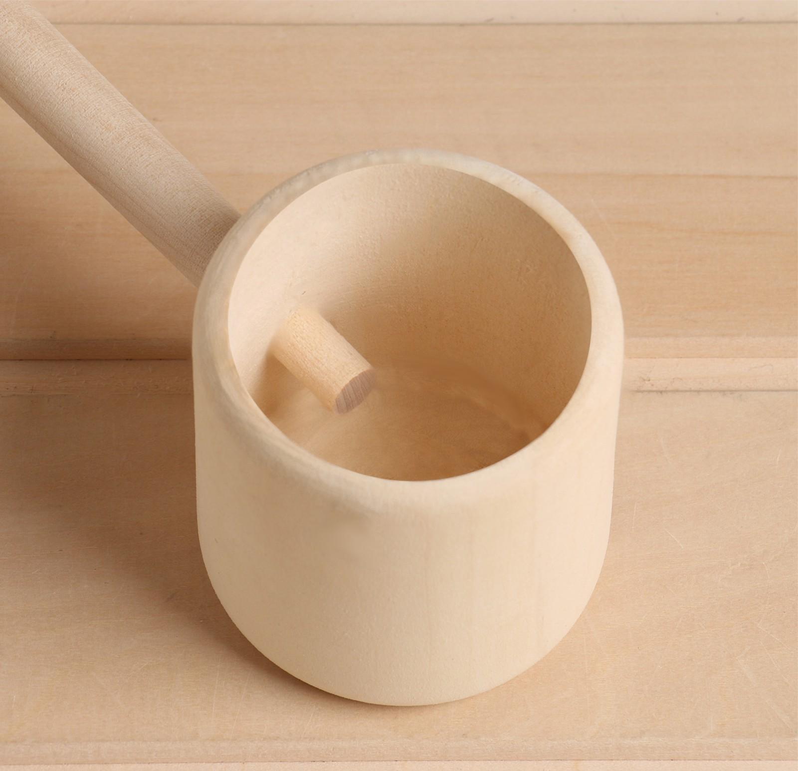 Ковш для бани точеный из липы 0.2л, 41 см, 