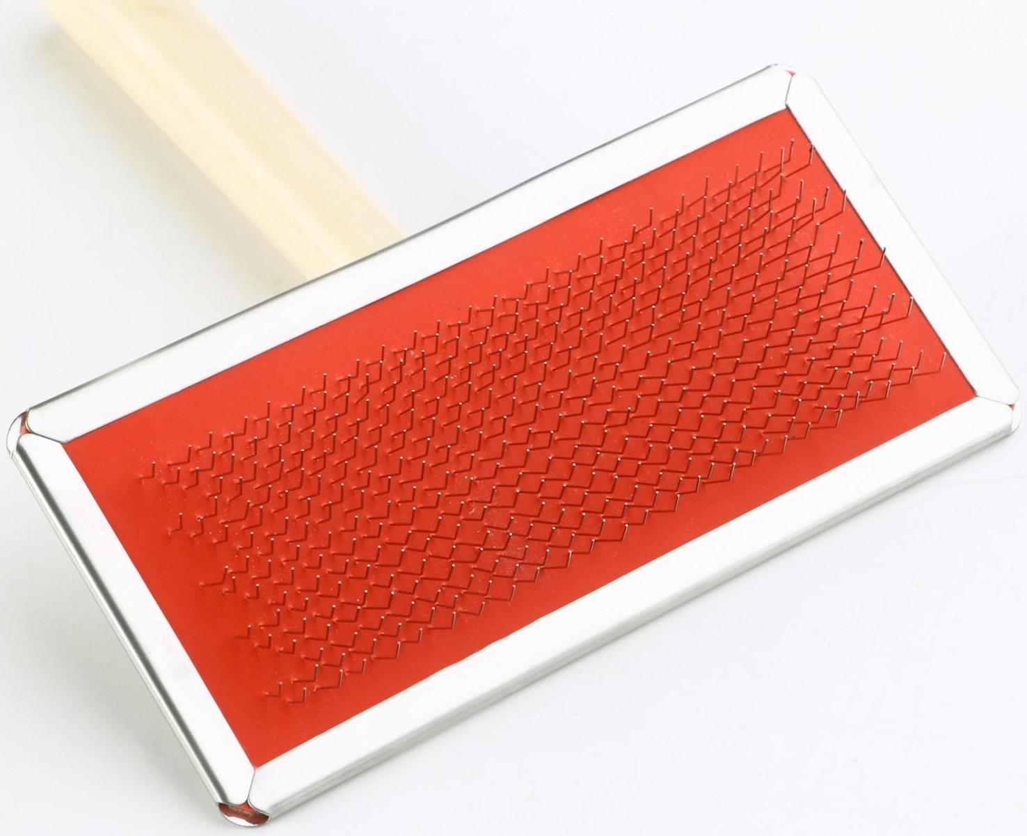 Пуходерка Wood большая без капель, деревянная ручка, 12 х 13 см, микс