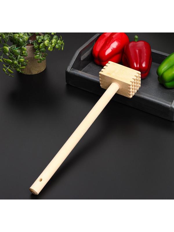 Молоток для мяса Доляна «Берёзовый», 28 см