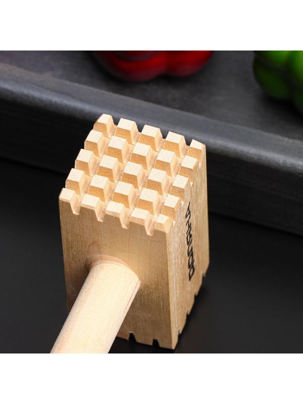 Молоток для мяса Доляна «Берёзовый», 28 см