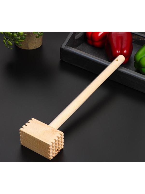 Молоток для мяса Доляна «Берёзовый», 28 см