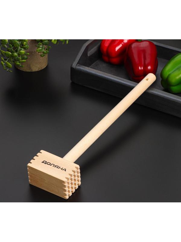 Молоток для мяса Доляна «Берёзовый», 28 см