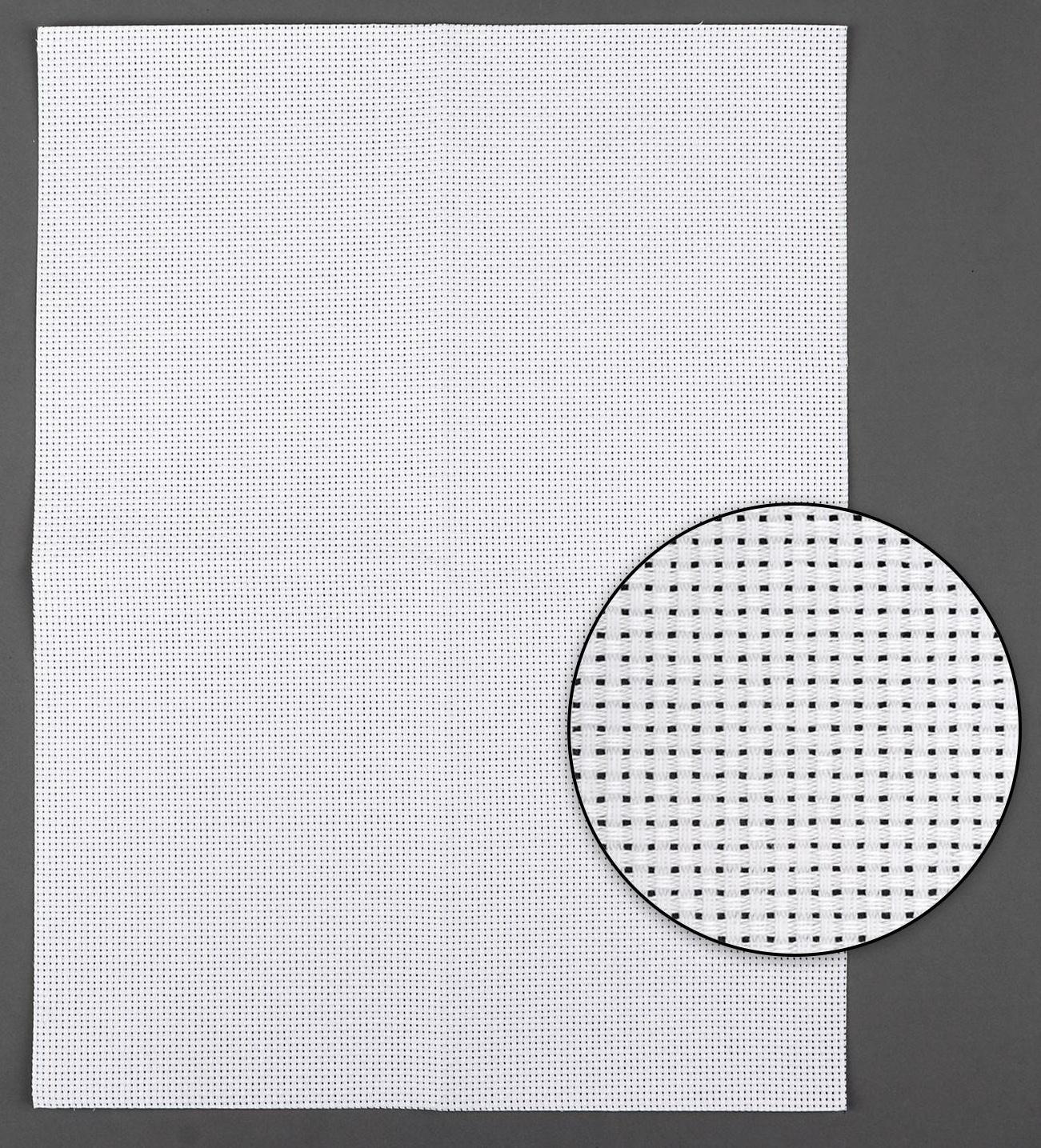 Канва для вышивания, №11, 30 × 40 см, цвет белый