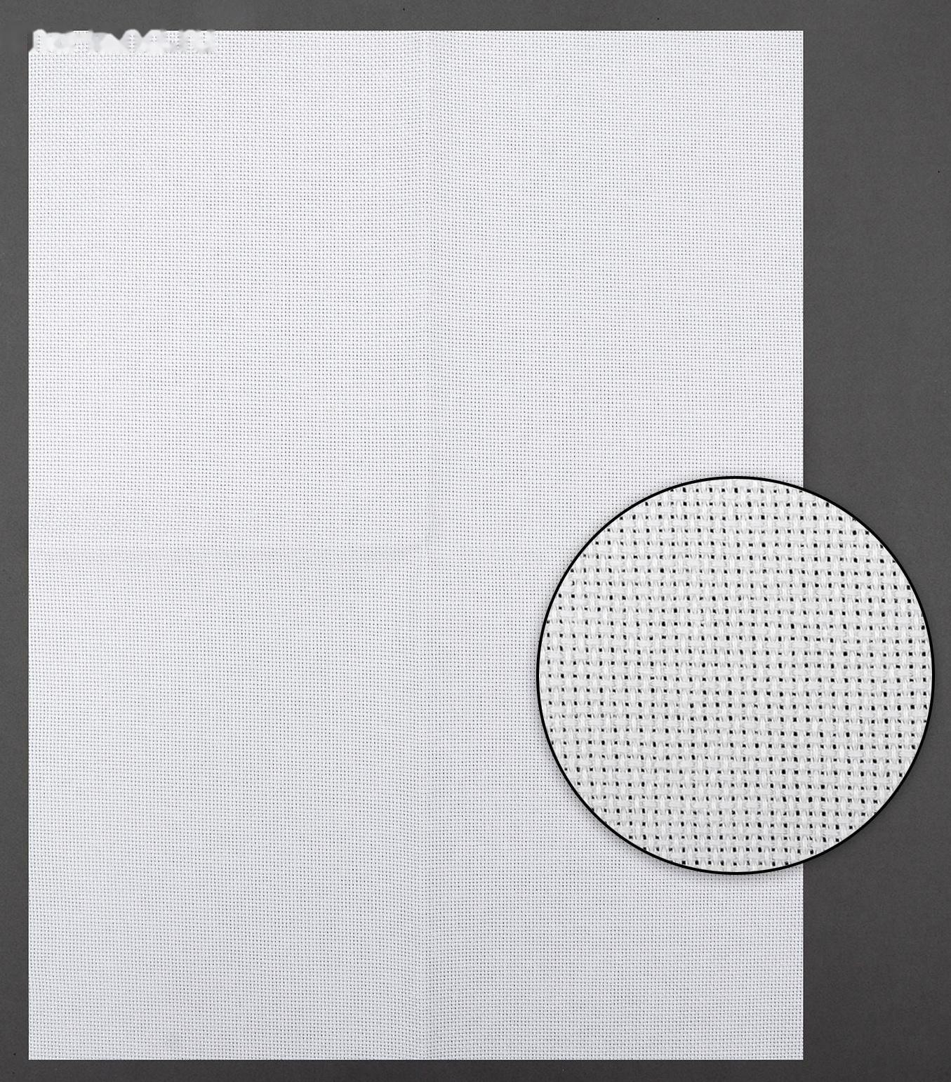 Канва для вышивания, №18, 30 × 40 см, цвет белый