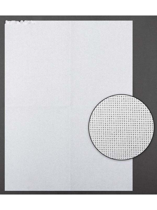 Канва для вышивания, №18, 30 × 40 см, цвет белый