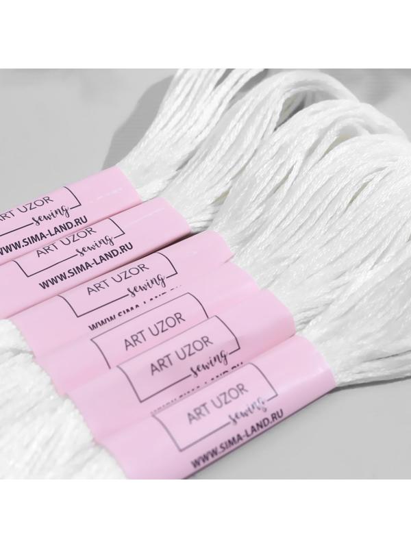 Нитки мулине «Blanc», 8 ± 1 м, цвет белый