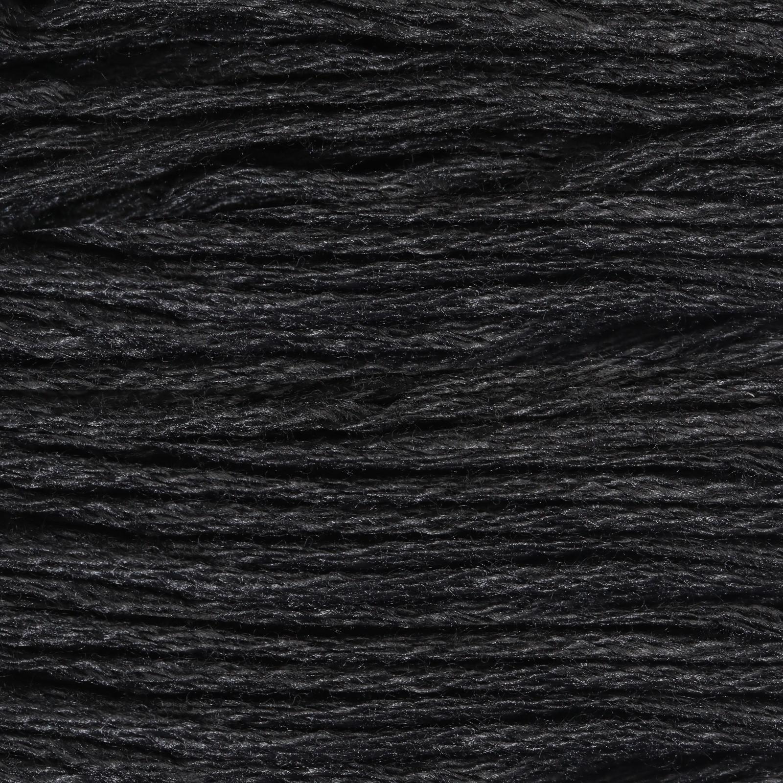 Нитки мулине, 8 ± 1 м, цвет чёрный №310