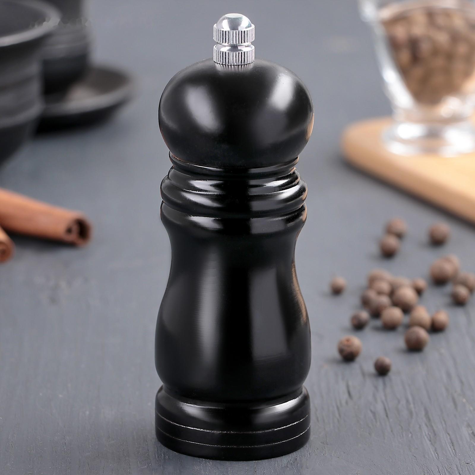 Мельница для специй «Дуновение леса», 10,5×4,5 см, керамический механизм, цвет тёмное дерево