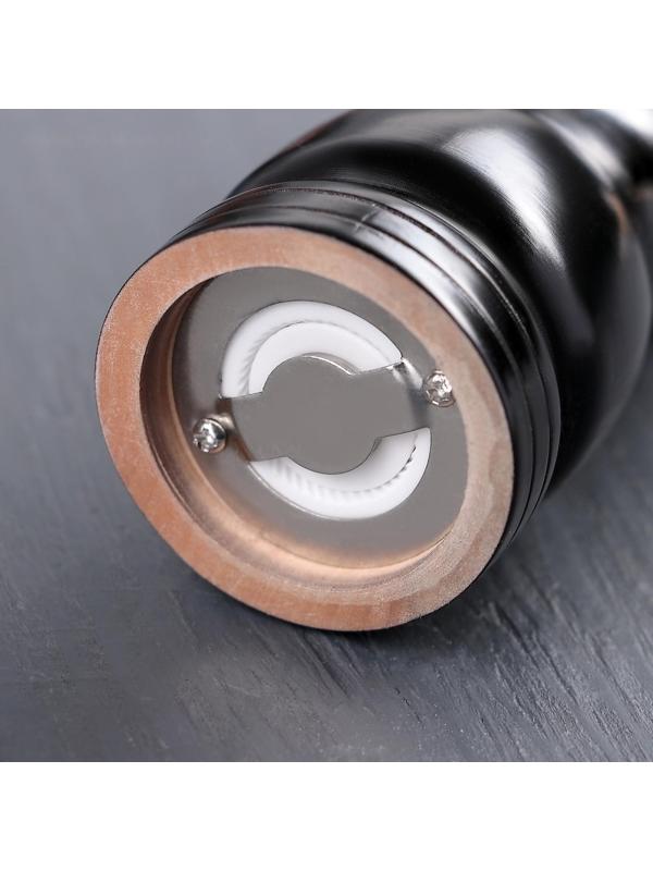 Мельница для специй «Дуновение леса», 10,5×4,5 см, керамический механизм, цвет тёмное дерево