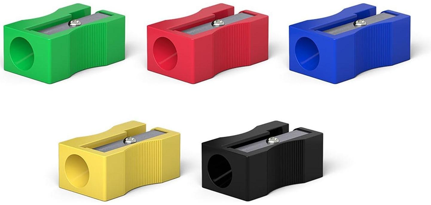 Точилка 1 отверстие ErichKrause Unity, отверстие диаметром 8 мм, микс