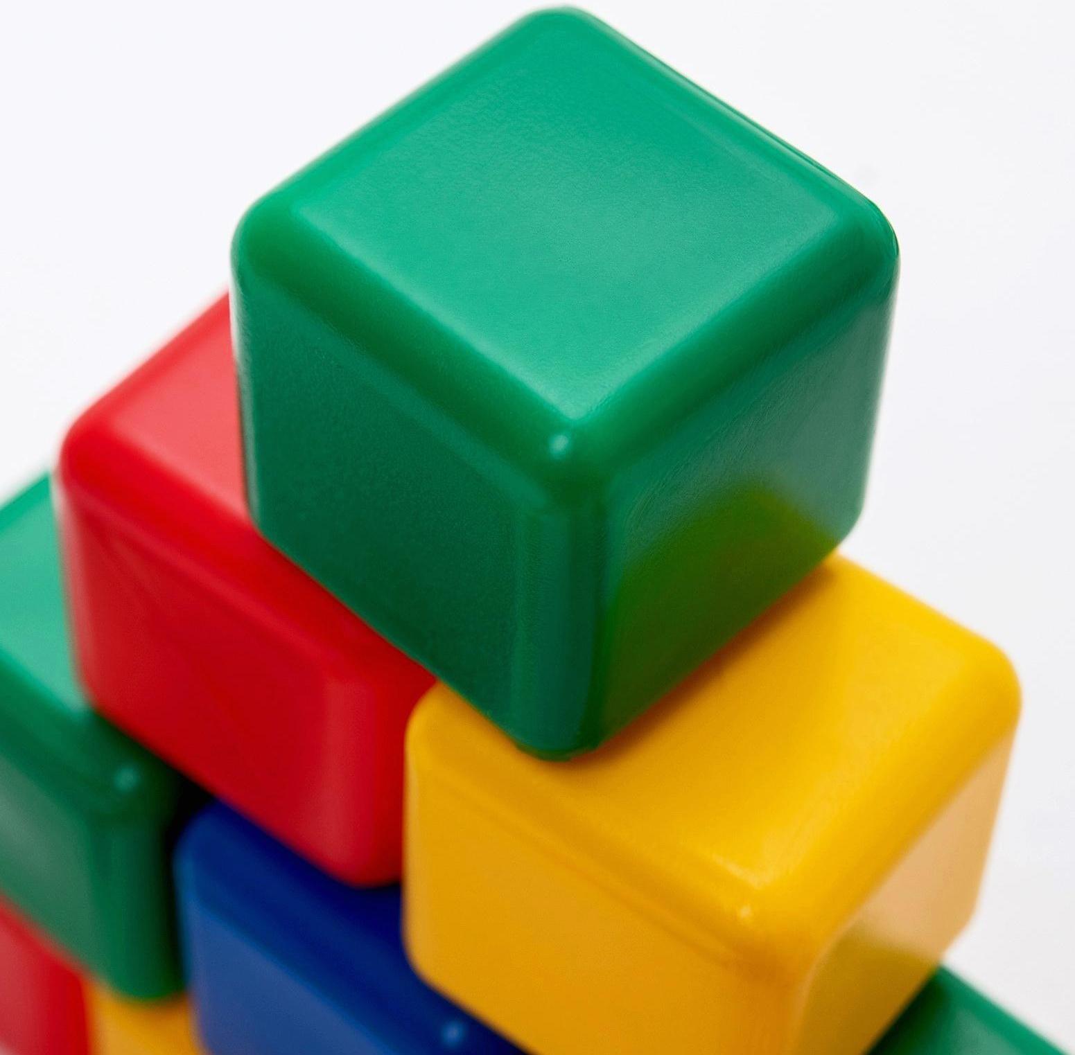 Набор цветных кубиков, 20 штук, 4 × 4 см