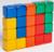 Набор цветных кубиков, 20 штук, 4 × 4 см