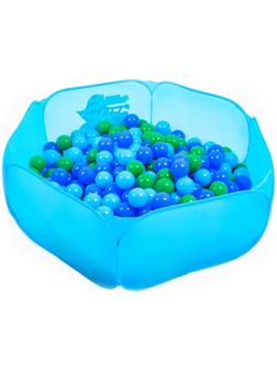 Шарики для сухого бассейна с рисунком, диаметр шара 7,5 см, набор 30 штук, цвет морской