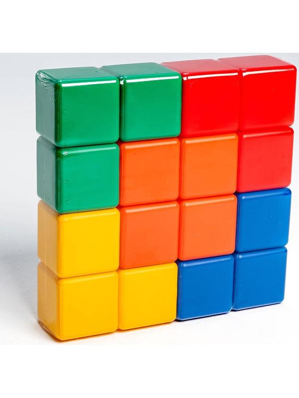 Набор цветных кубиков,16 штук 6 × 6 см