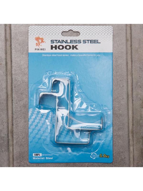 Набор надверных металлический крючков «Минимализм», 2 шт