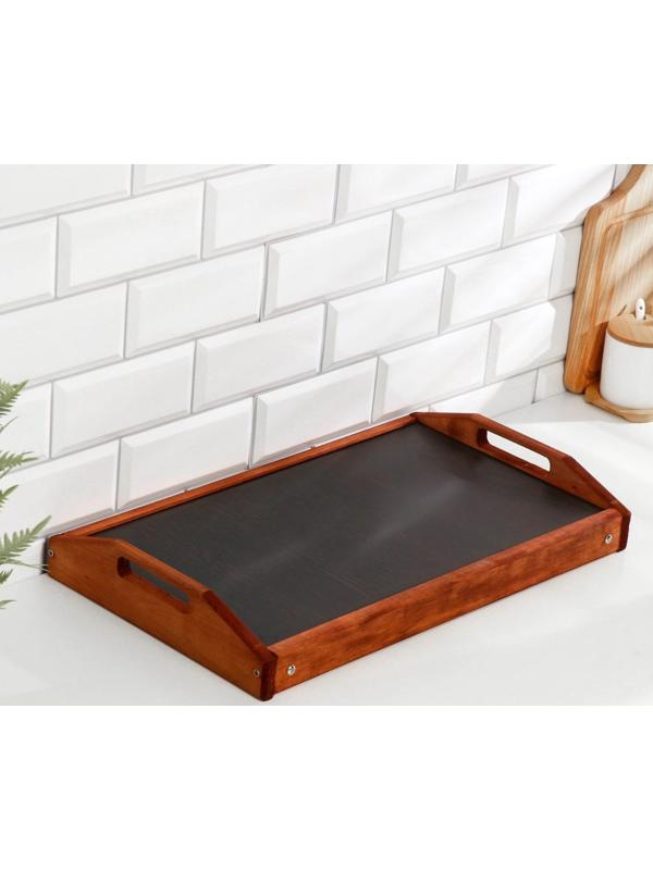 Столик для завтрака складной, 50×30см, с ручками, морёный