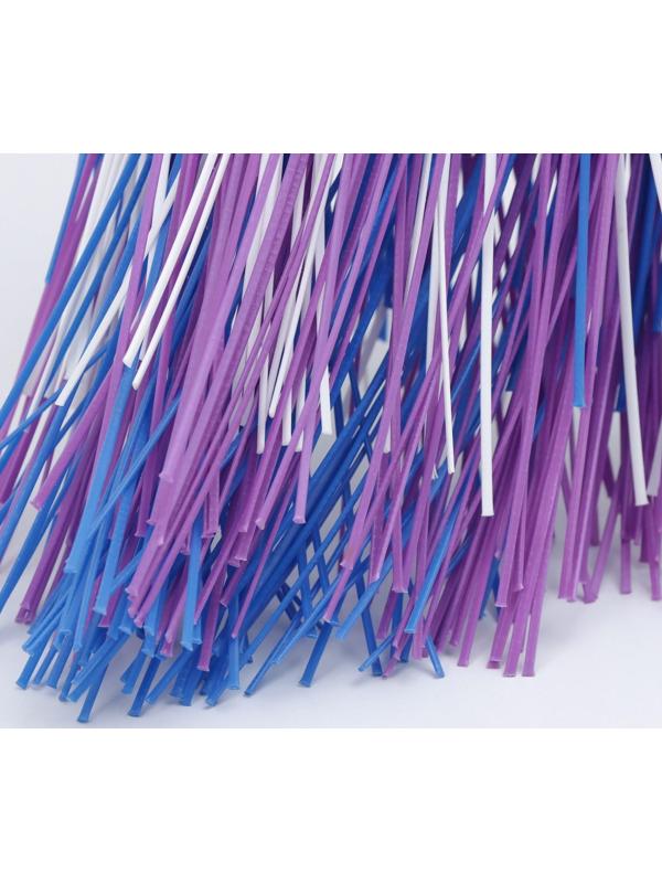 Метла полипропиленовая, с черенком «Дорогая», 5 колец, цвет МИКС