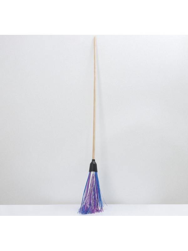 Метла полипропиленовая, с черенком «Дорогая», 5 колец, цвет МИКС