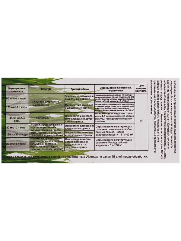 Средство сплошного уничтожения сорняков 