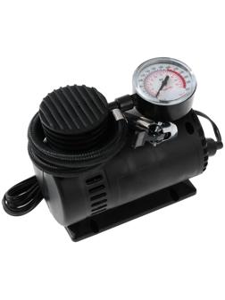 Компрессор автомобильный 15 л/мин, провод 2.6 м, шланг 45 см, 3 переходника