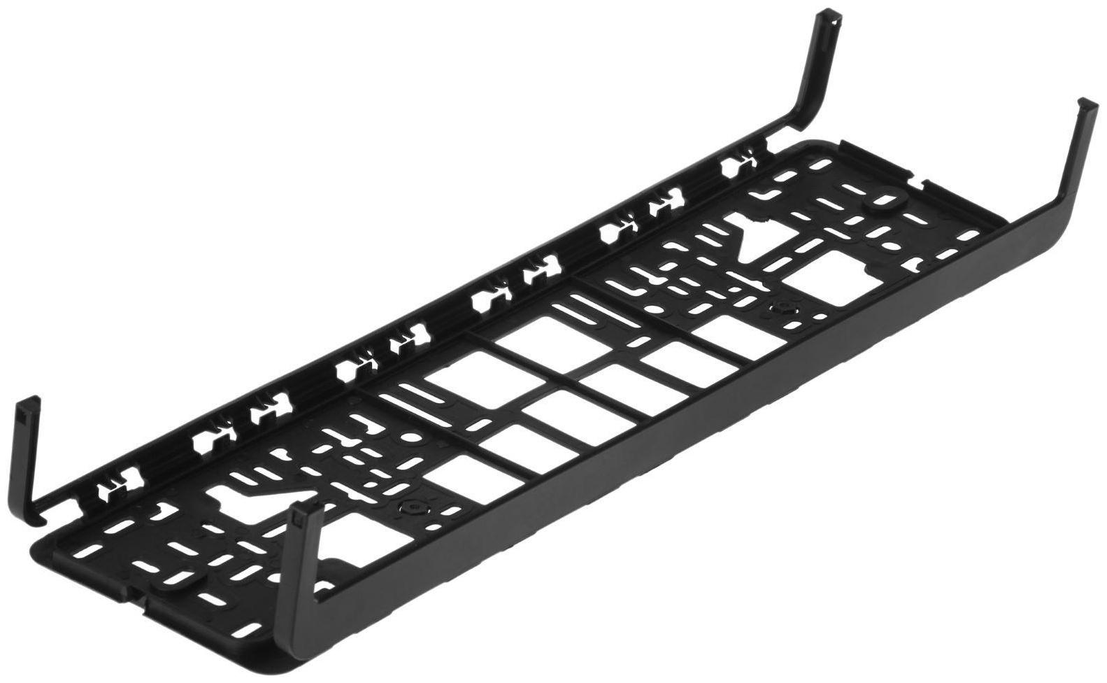 Рамка для автомобильного номера, книжка, черная