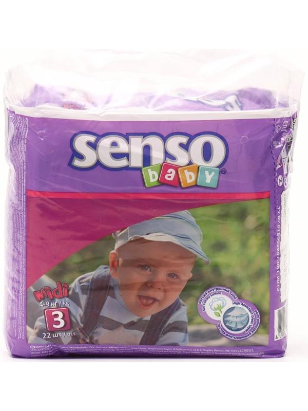 Подгузники «Senso baby» Midi (4-9 кг), 22 шт