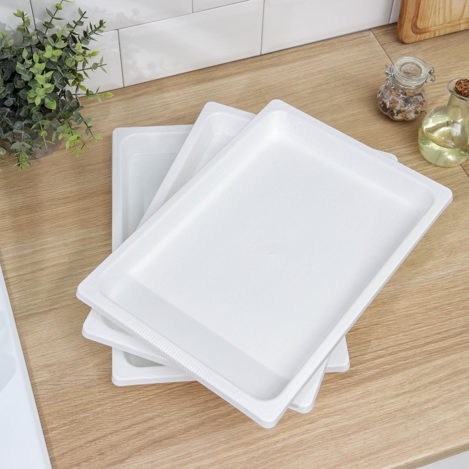 Набор подносов для заморозки пельменей, 36×25×3 см, 3 шт, цвет МИКС