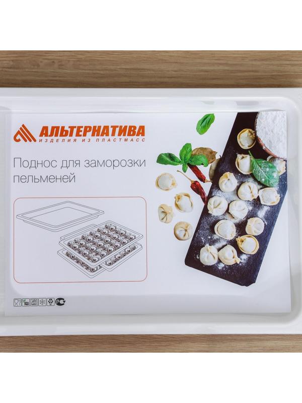 Набор подносов для заморозки пельменей, 36×25×3 см, 3 шт, цвет МИКС