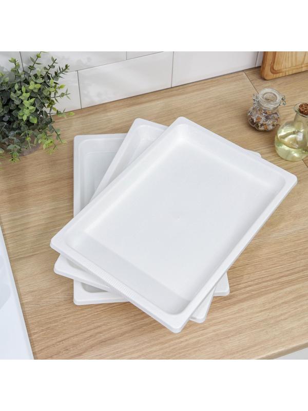 Набор подносов для заморозки пельменей, 36×25×3 см, 3 шт, цвет МИКС