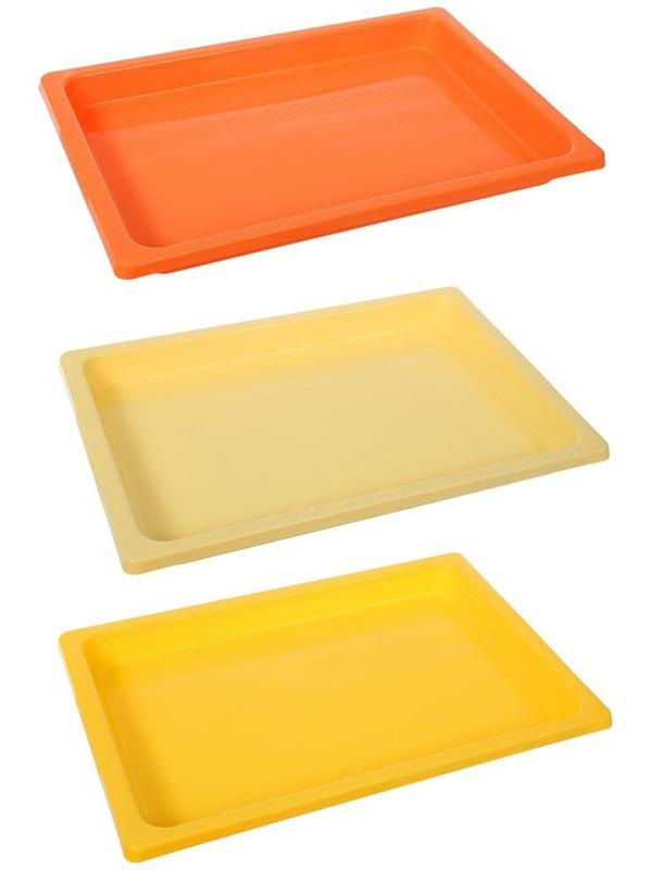 Набор подносов для заморозки пельменей, 36×25×3 см, 3 шт, цвет МИКС