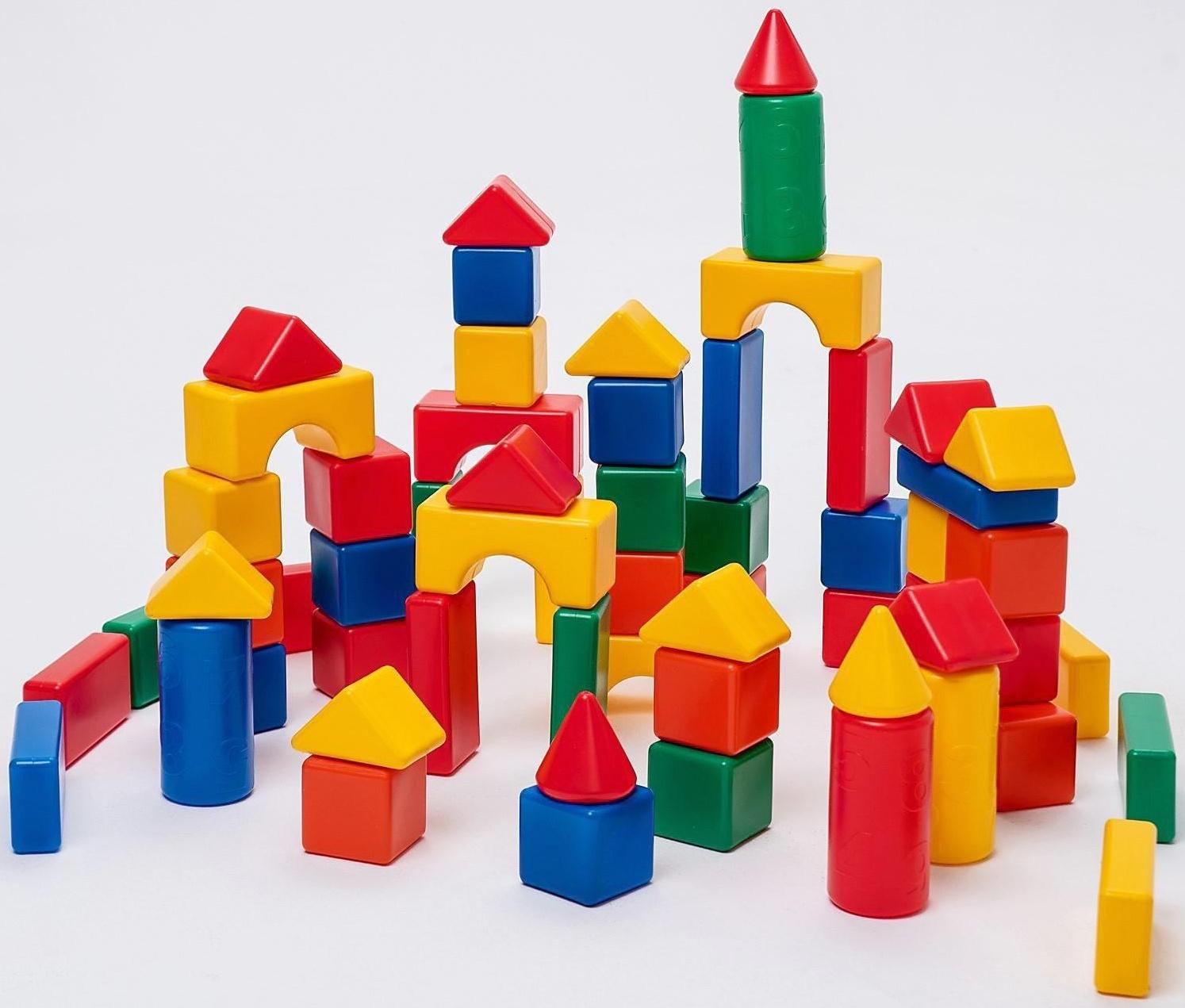 Строительный набор, 60 элементов 6 х 6 см