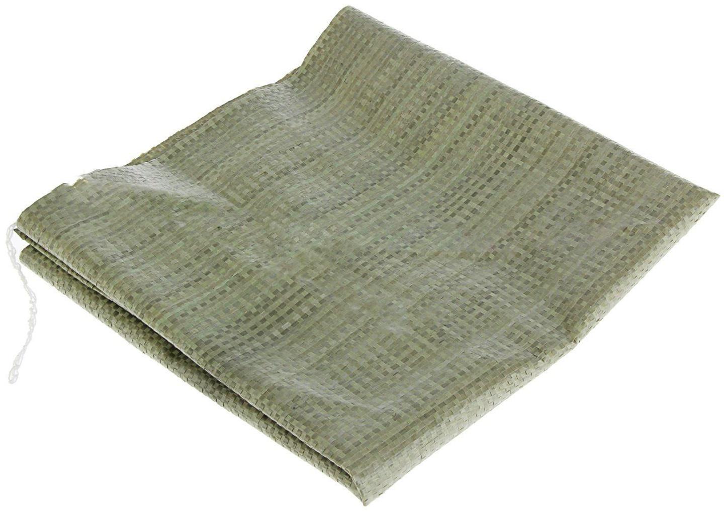 Мешок полипропиленовый 55 х 105 см, для строительного мусора, зеленый, 50 кг