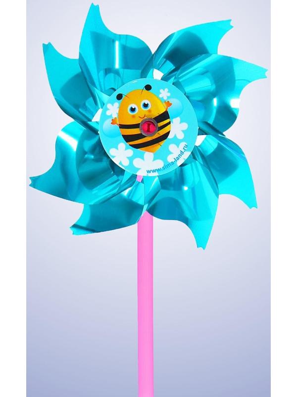 Ветерок с фольгой «Пчёлка», d=8 см