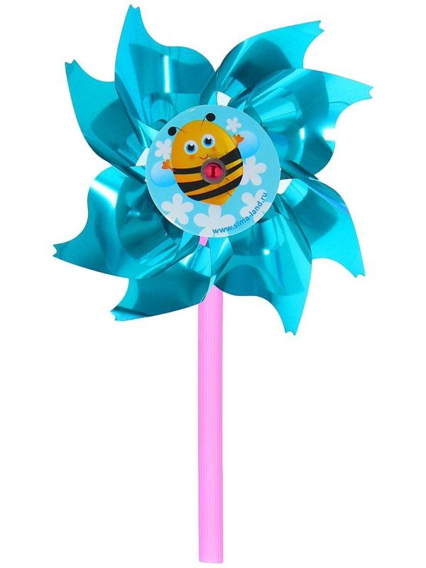 Ветерок с фольгой «Пчёлка», d=8 см