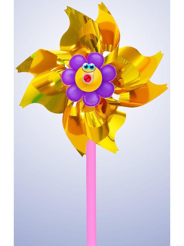 Ветерок с фольгой «Ромашка», d=8 см