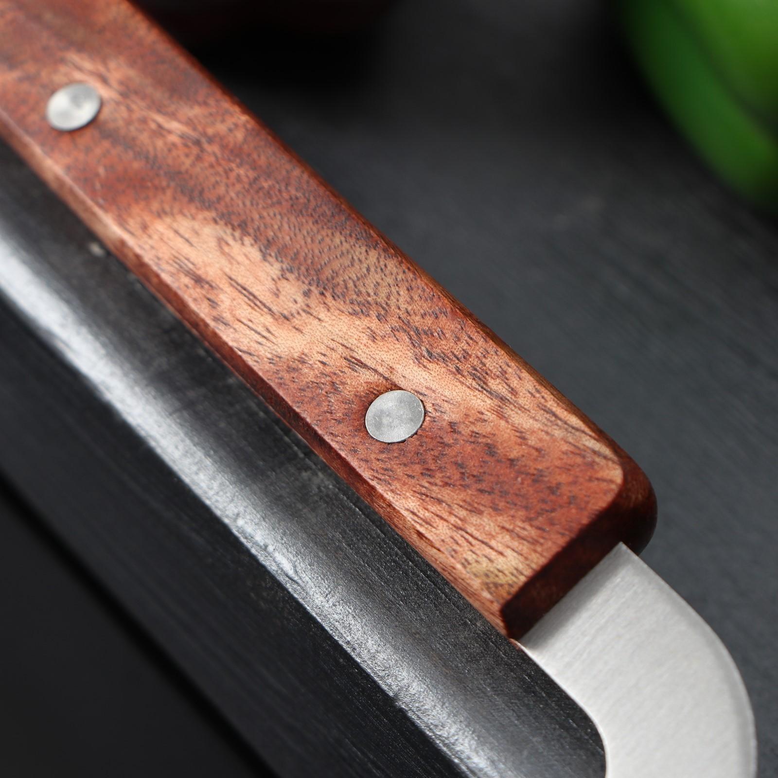 Овощерезка фигурная Доляна, 18×12 см, цвет хромированный, коричневый