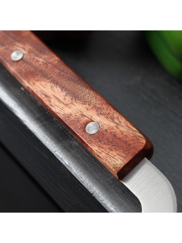 Овощерезка фигурная Доляна, 18×12 см, цвет хромированный, коричневый