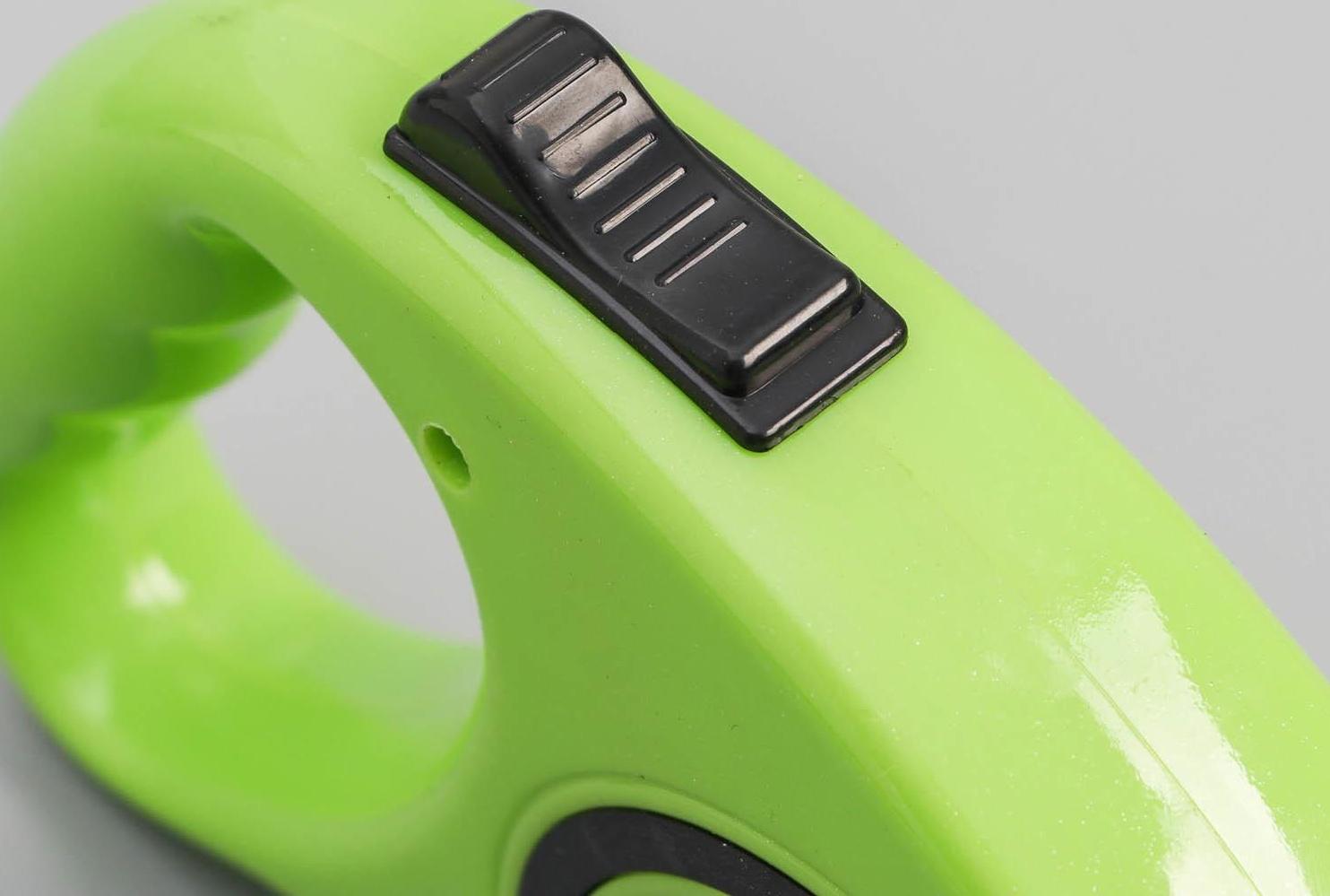 Рулетка эргономичная, 5 м, до 15 кг, зёленая