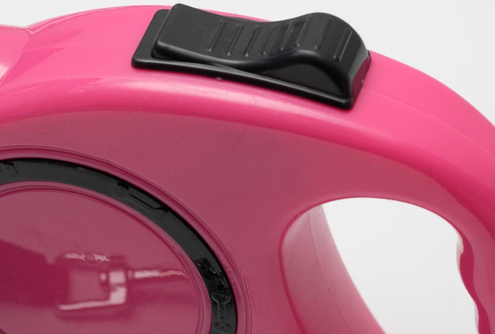 Рулетка эргономичная, 3 м, до 11,5 кг, розовая