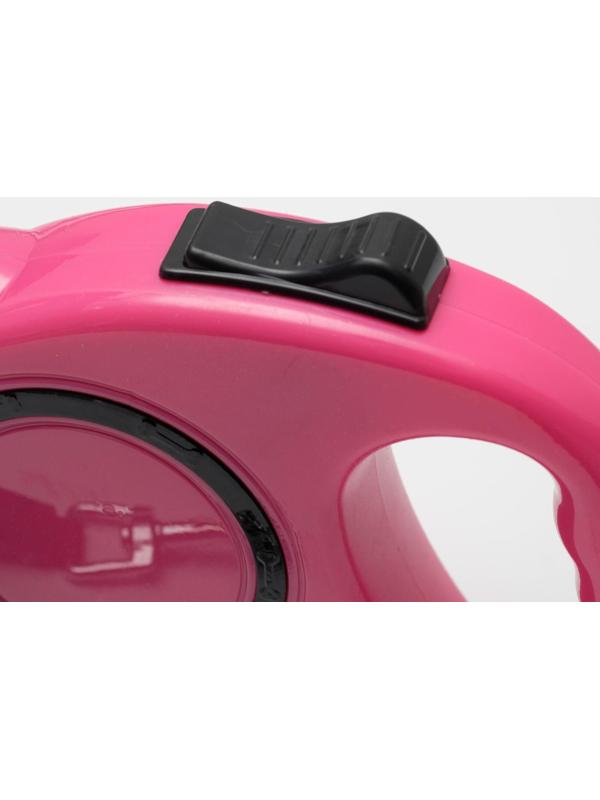 Рулетка эргономичная, 3 м, до 11,5 кг, розовая