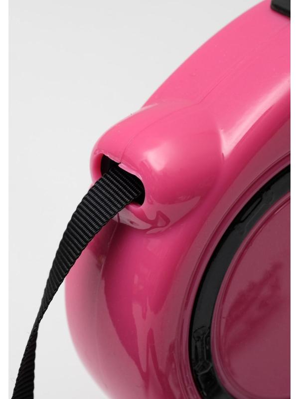 Рулетка эргономичная, 3 м, до 11,5 кг, розовая