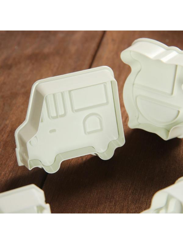 Набор плунжеров кондитерских Доляна «Машинки», 4 шт: 5×6 см