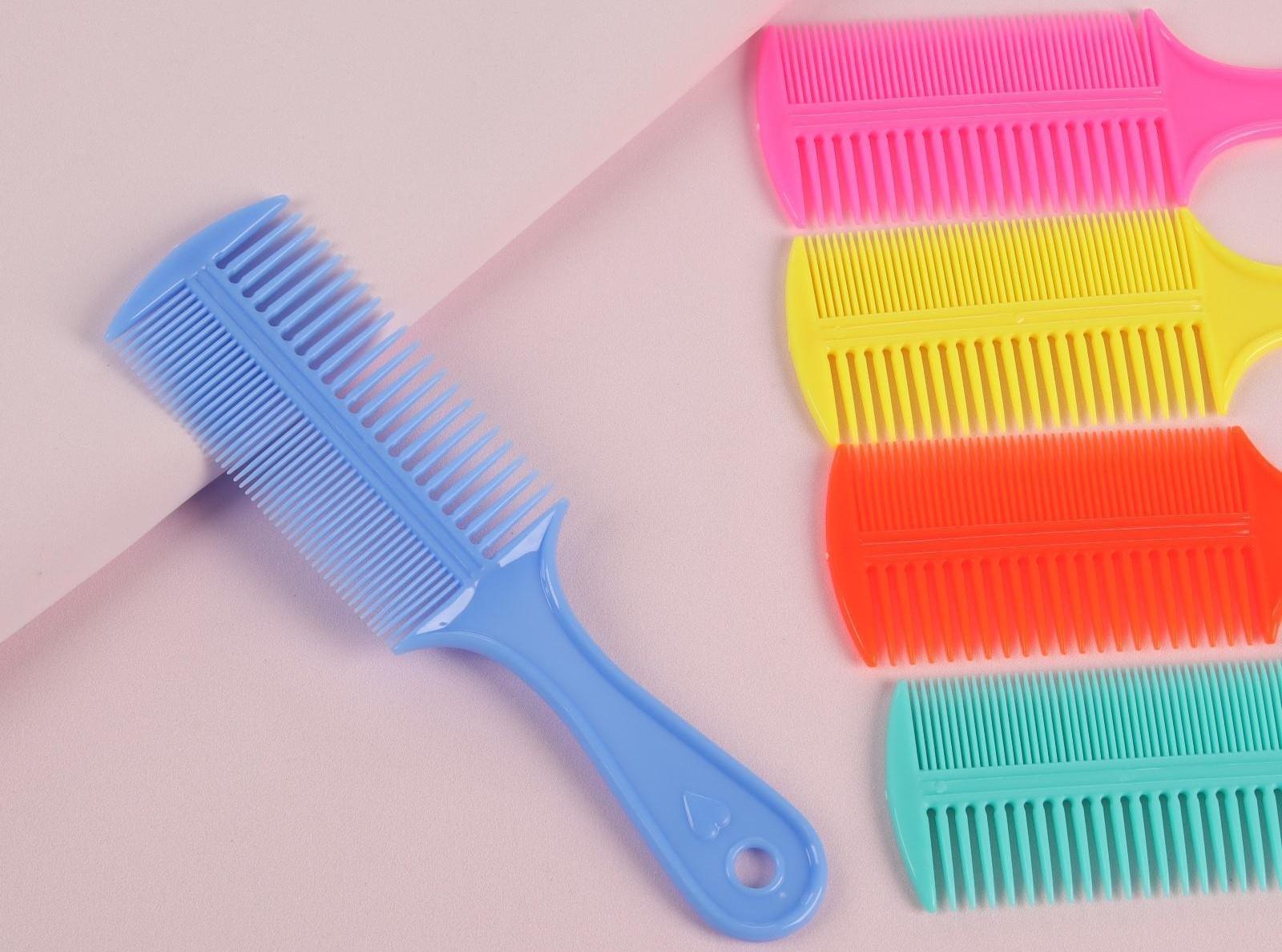 Расчёска двусторонняя, 21 × 5,5 см, цвет МИКС