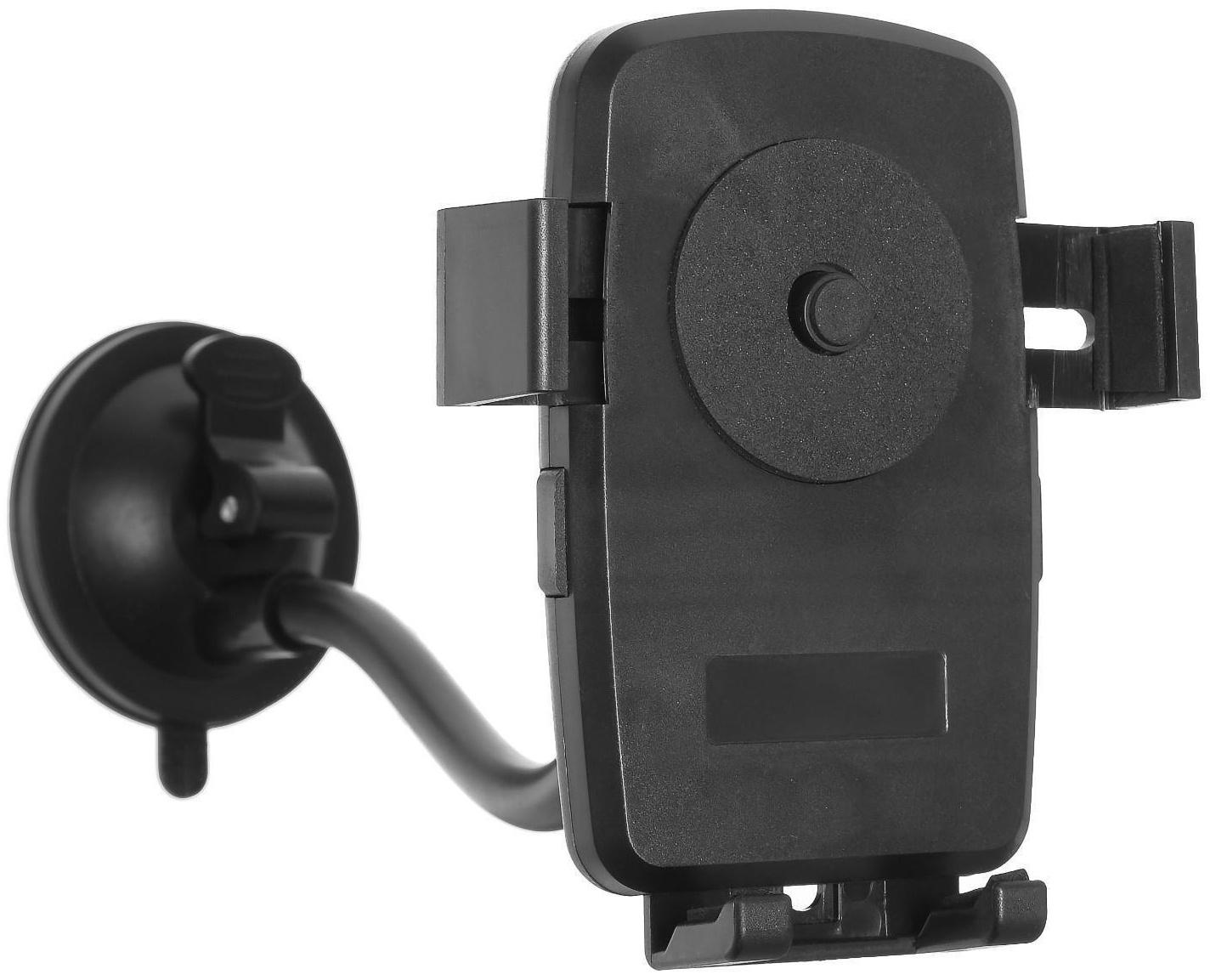 Держатель телефона TORSO, на гибкой штанге, раздвижной 5.5 - 8.5 см, цвет черный