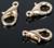 Замок-карабин (набор 10 шт), 12 х 7мм, цвет золото