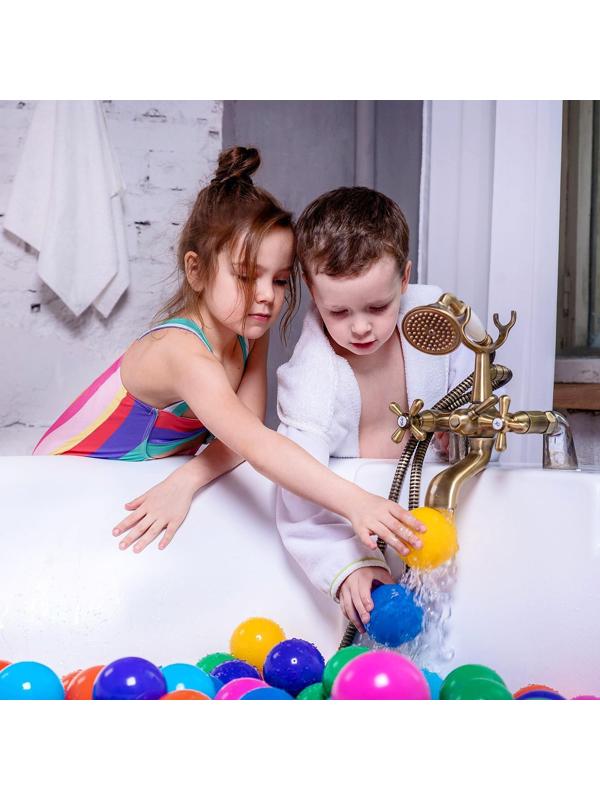 Шарики для сухого бассейна с рисунком, диаметр шара 7,5 см, набор 500 штук, цвет разноцветный